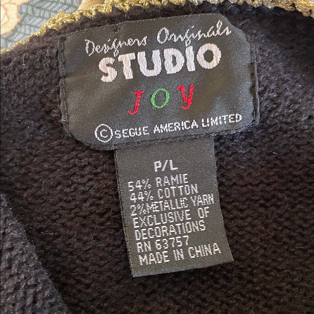 UGLY? Christmas Holiday Sweater by Designers Originals, Like New! Size Petite L - Picture 13 of 15